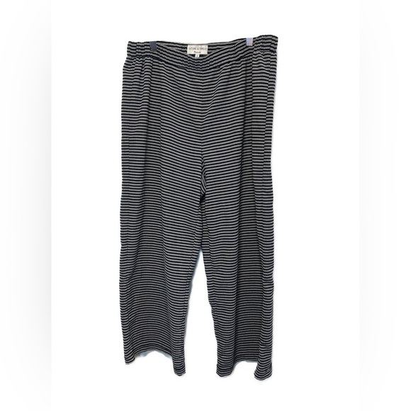 Madewell Texture & Thread Wide Leg Pull On Pant in Stripe Sz M - Picture 5 of 10